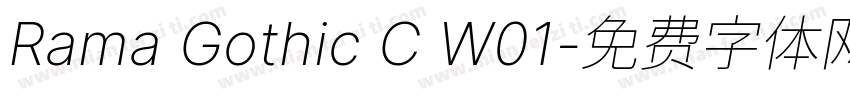 Rama Gothic C W01字体转换